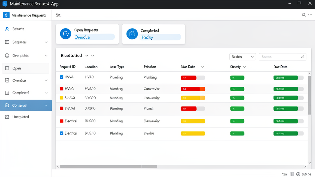 Requestor dashboard